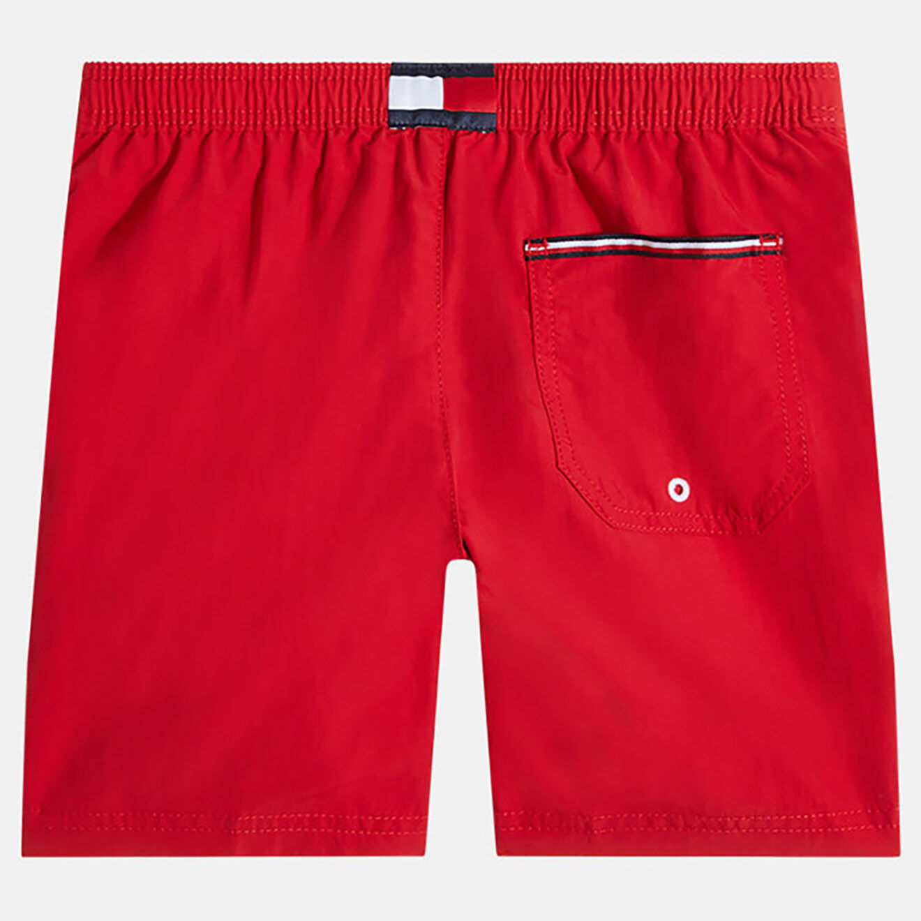 Tommy Hilfiger Short de bain uni logo rouge