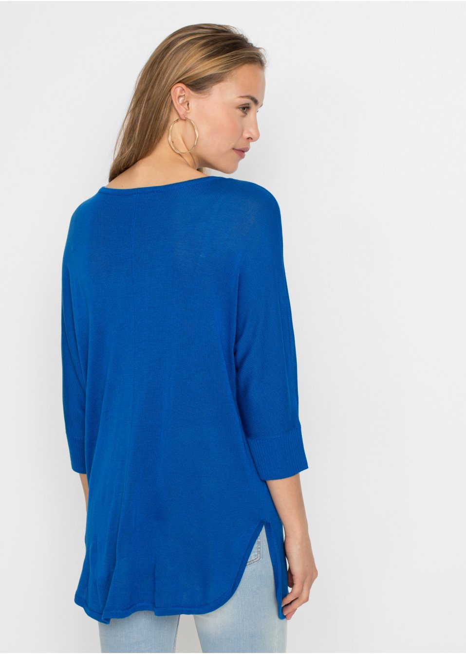 Pull en maille manches 3/4