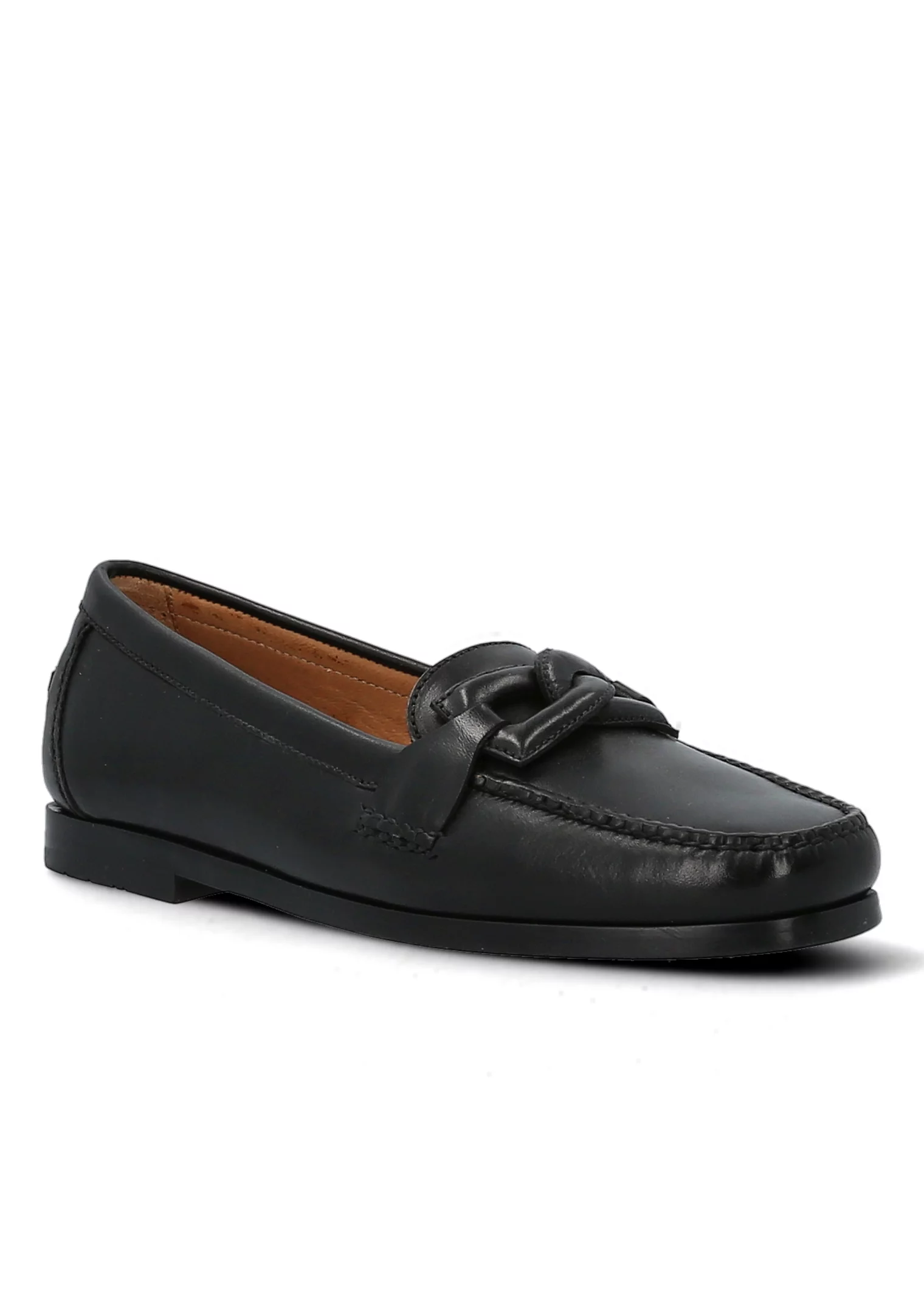MOCASSIN D RING MOC CUIR NOIR