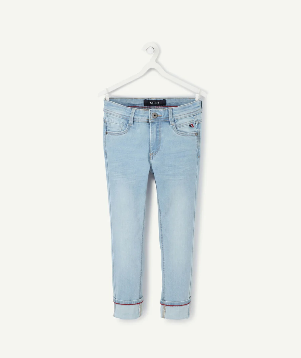 LOUIS LE JEAN SKINNY CLAIR EFFET FROISSÉ TAILLE +