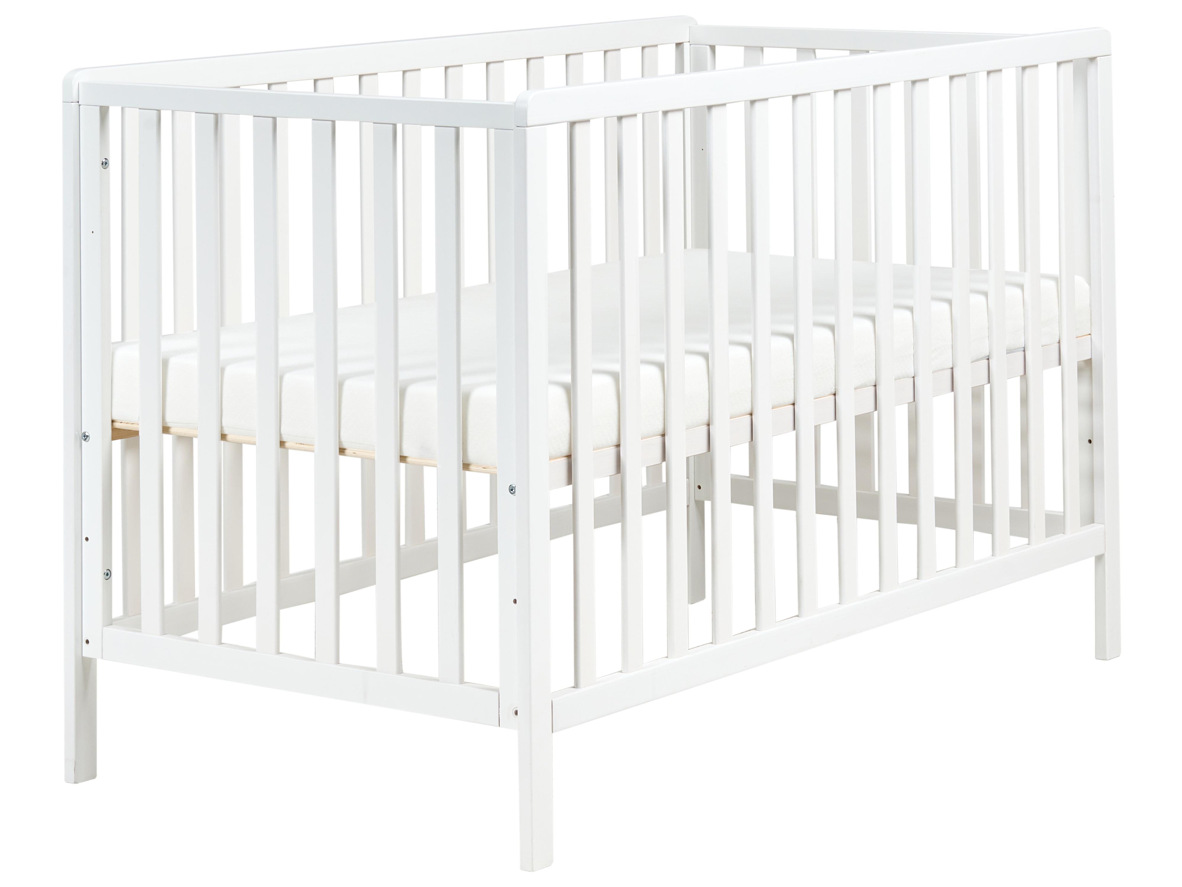 Babybedje Dennenhout KIAMA 70 x 130 cm Wit