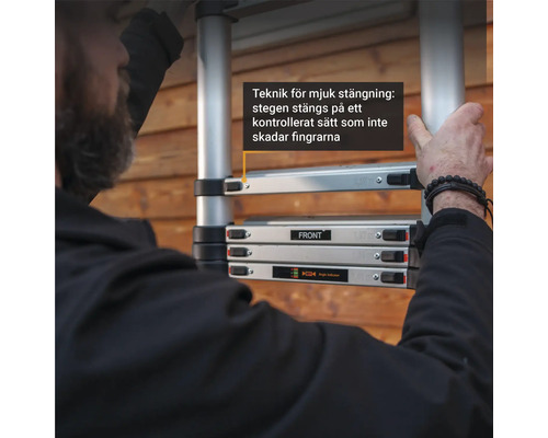 Batavia Professionele Telescopische Ladder Aluminium 2,93 m