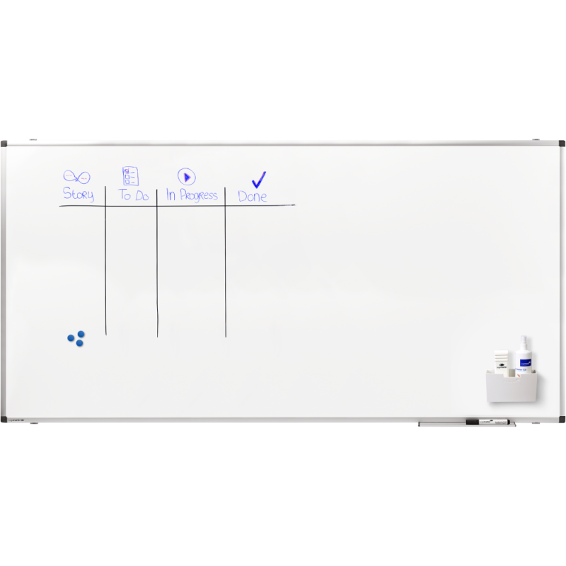 Tableau blanc laqué PREMIUM 90x180cm - Legamaster