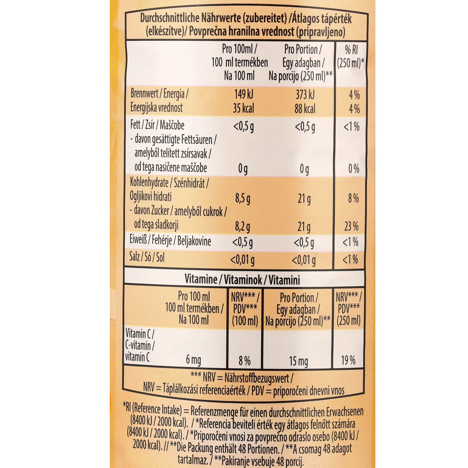 RIO D'ORO Sirup Orange 1.5 l