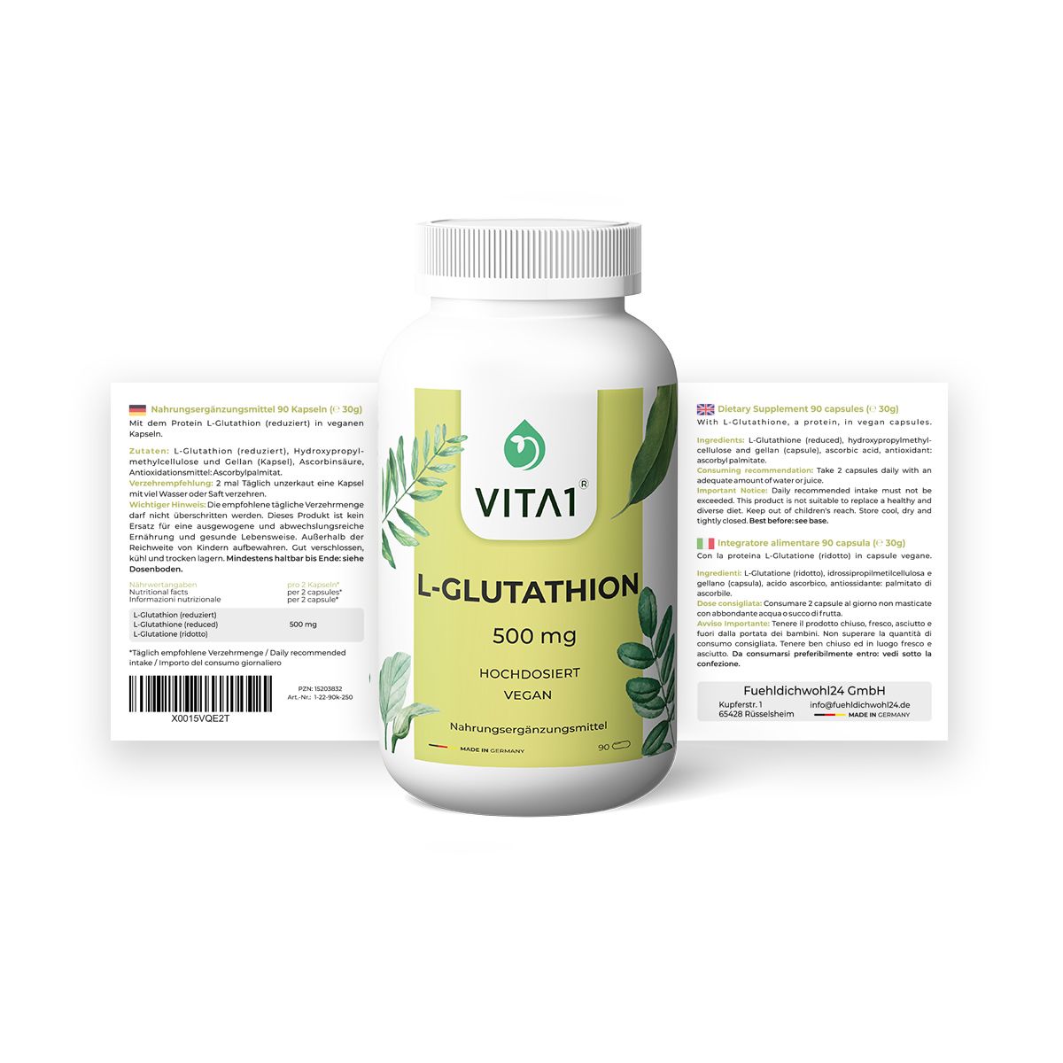 VITA1 L-Glutathio, 500 mg