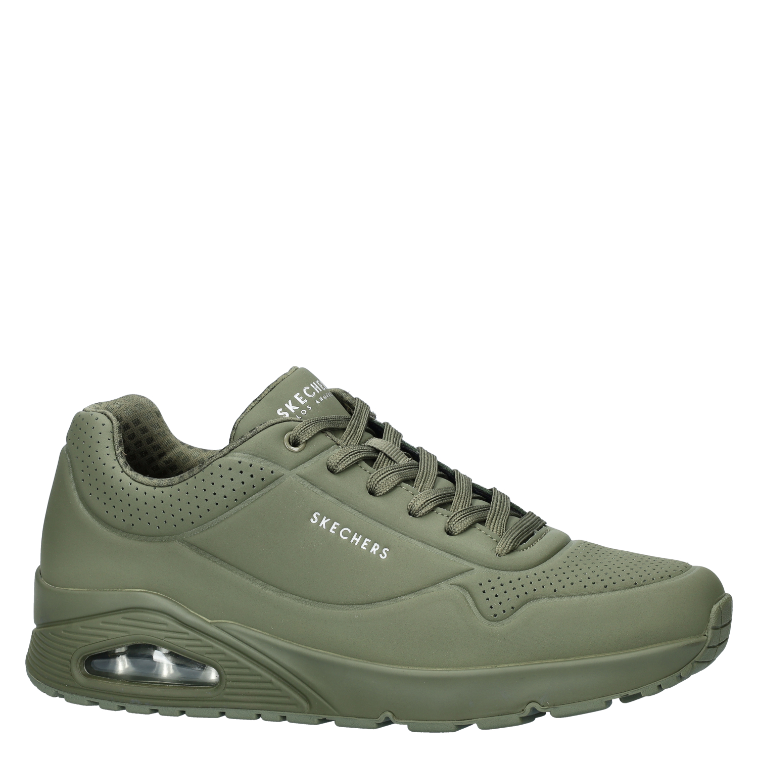 Street Uno heren sneaker Skechers Groen