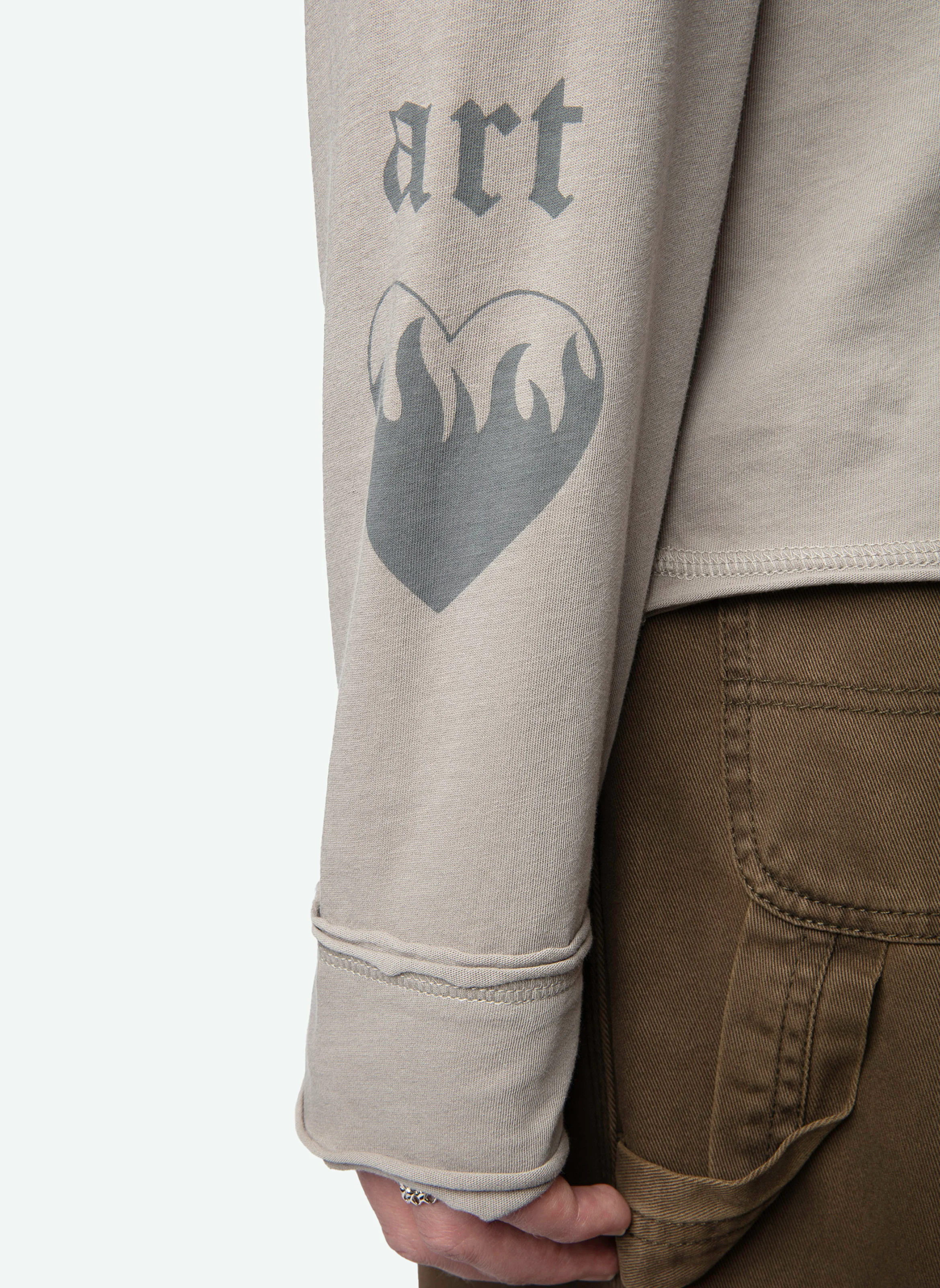 MONASTIR - Tee-shirt tunisien imprimé en coton bio | Gris