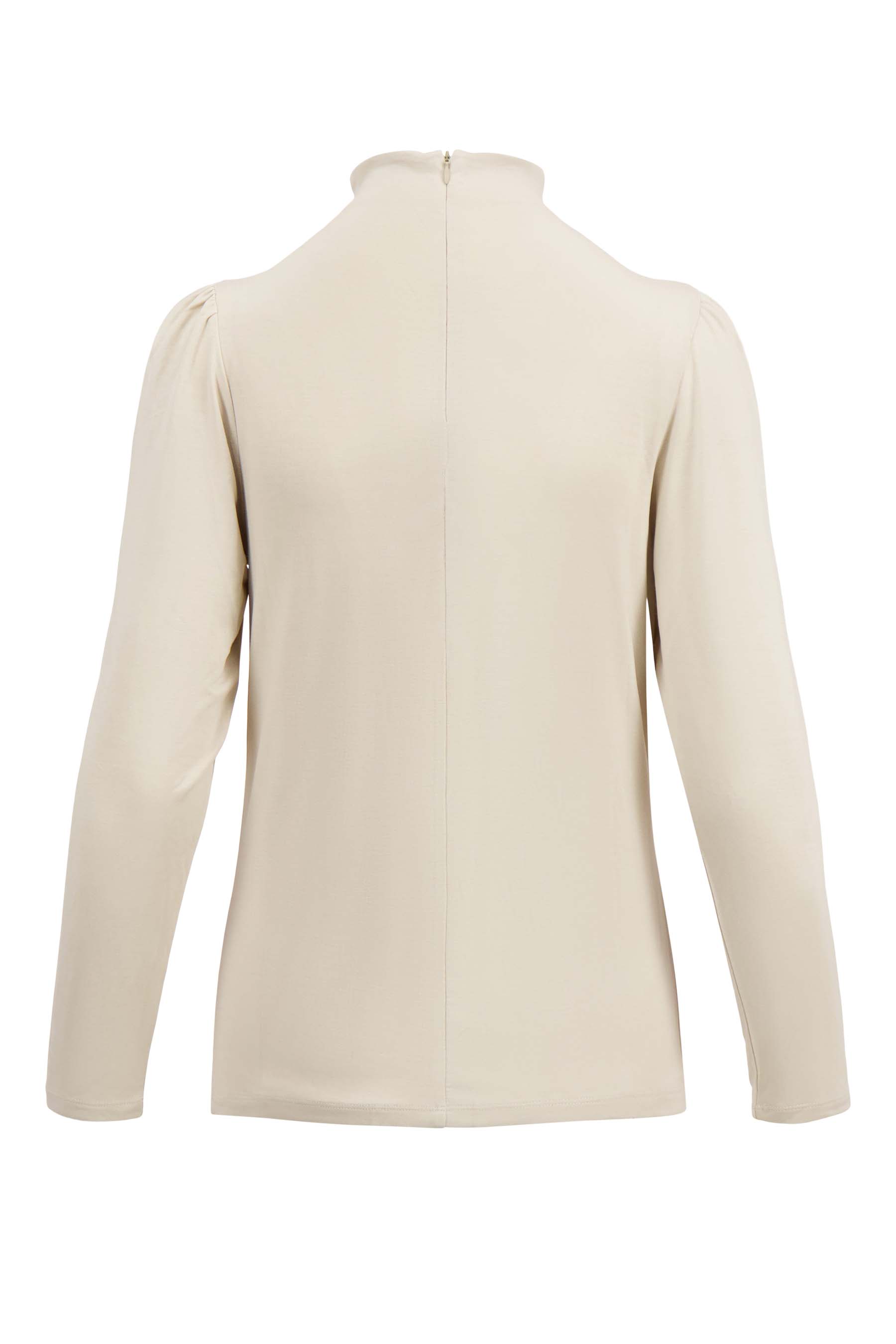 top met plooi detail