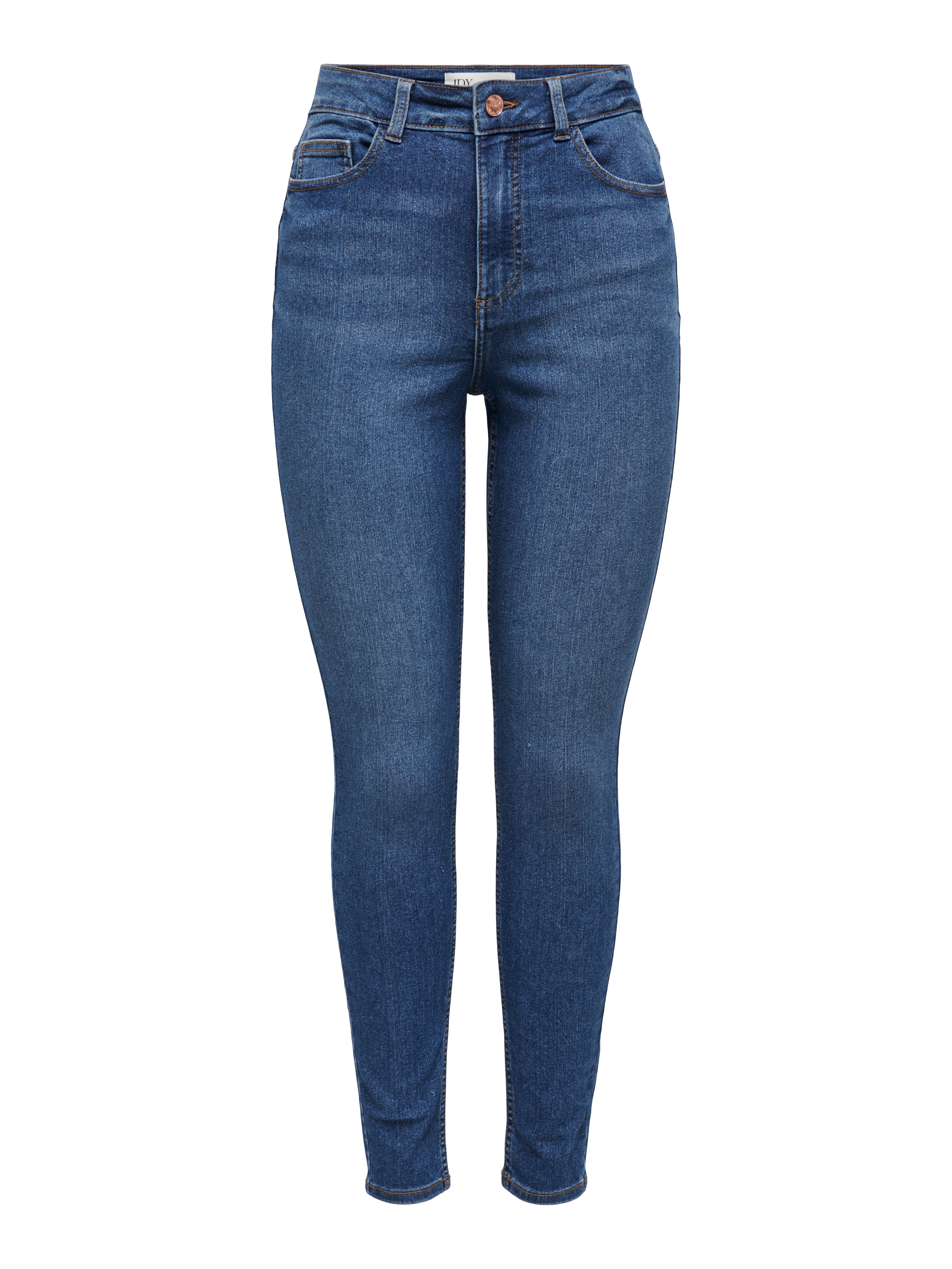 JDYMOON Hohe Taille Skinny Fit Jeans Dark Blue Denim