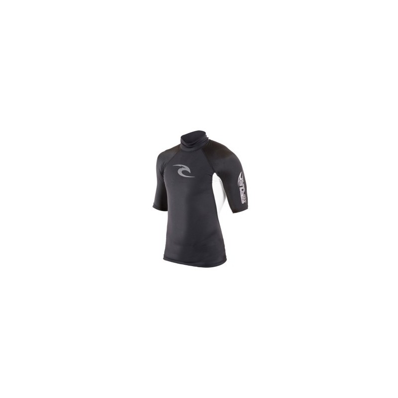 Lycra Rip Curl Fade S/S Mid Collar Rash - The Corner Shop