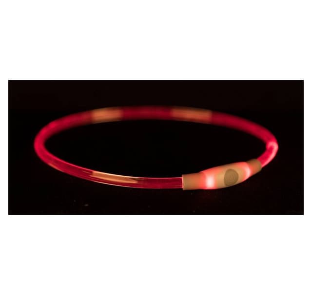Sikkerhedskrave flash lysring USB, LXL: 65 cm/d 8 mm, flerfarvet