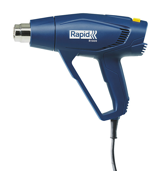 Pistolet à air chaud Rapid R1800, 1800W, coffret + 2 spatules + 4 buses