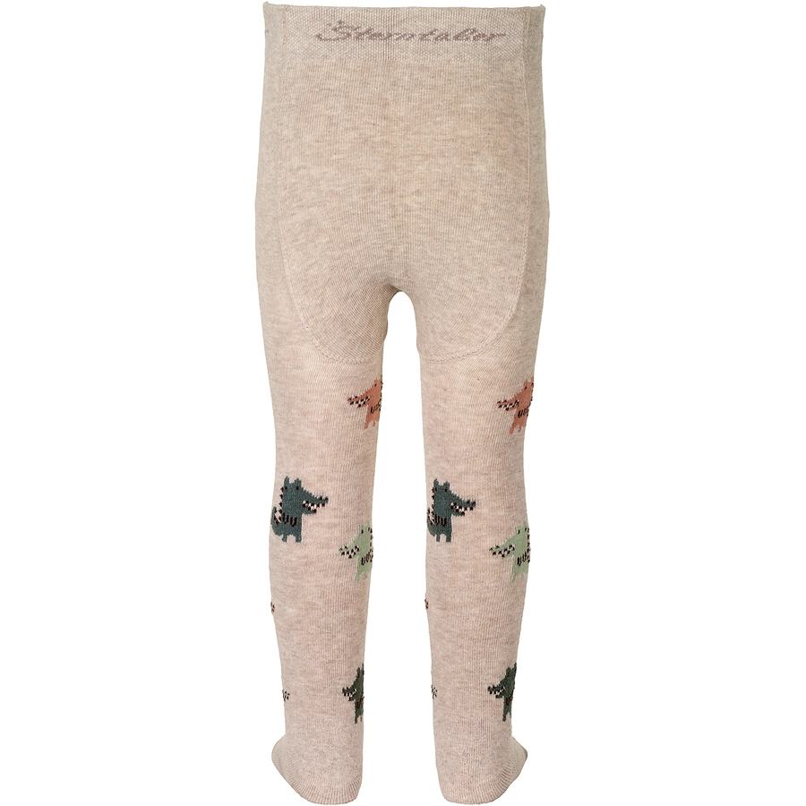 Sterntaler Krabbelstrumpfhose Krokodil beige melange