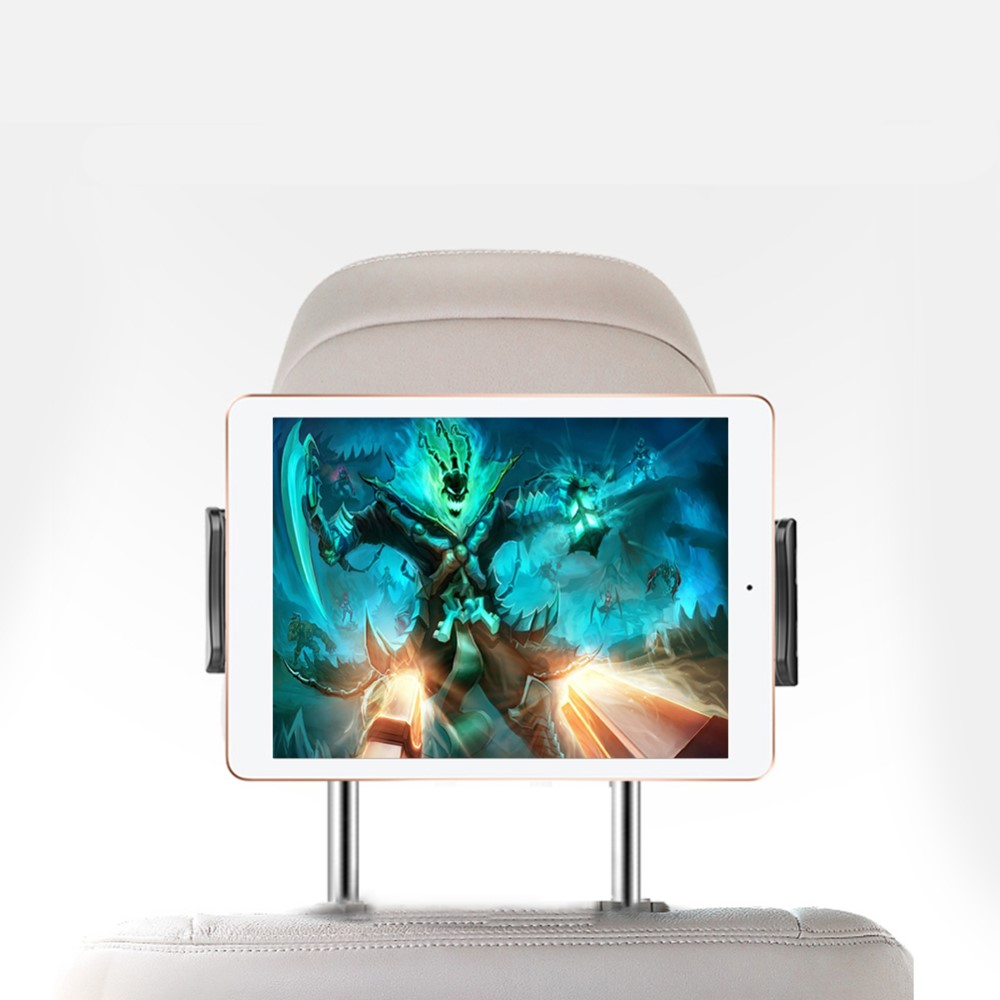 Universal Auto KFZ Rücksitz Kopfstützen Halterung für Smartphones / Tablets 12-19cm - Schwarz
