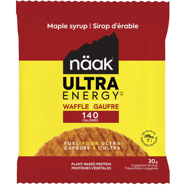 Barres énergétiques NAAK ULTRA ENERGY WAFFLE MAPLE SYRUP 30G PACK X12