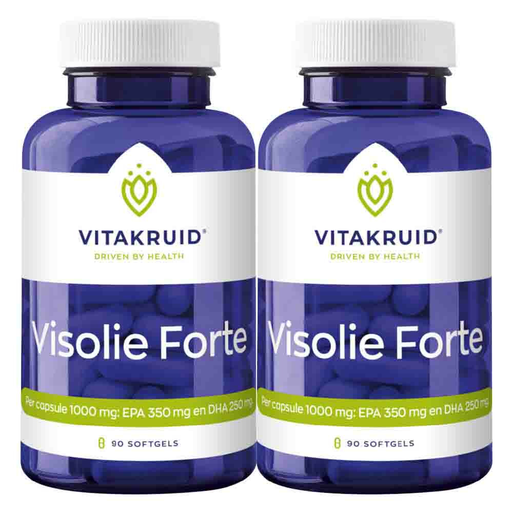2x Vitakruid Visolie Forte90 softgels