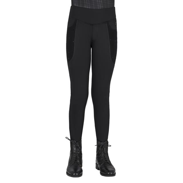 Paardrijlegging QHP Zahra Knie Grip Kids Zwart