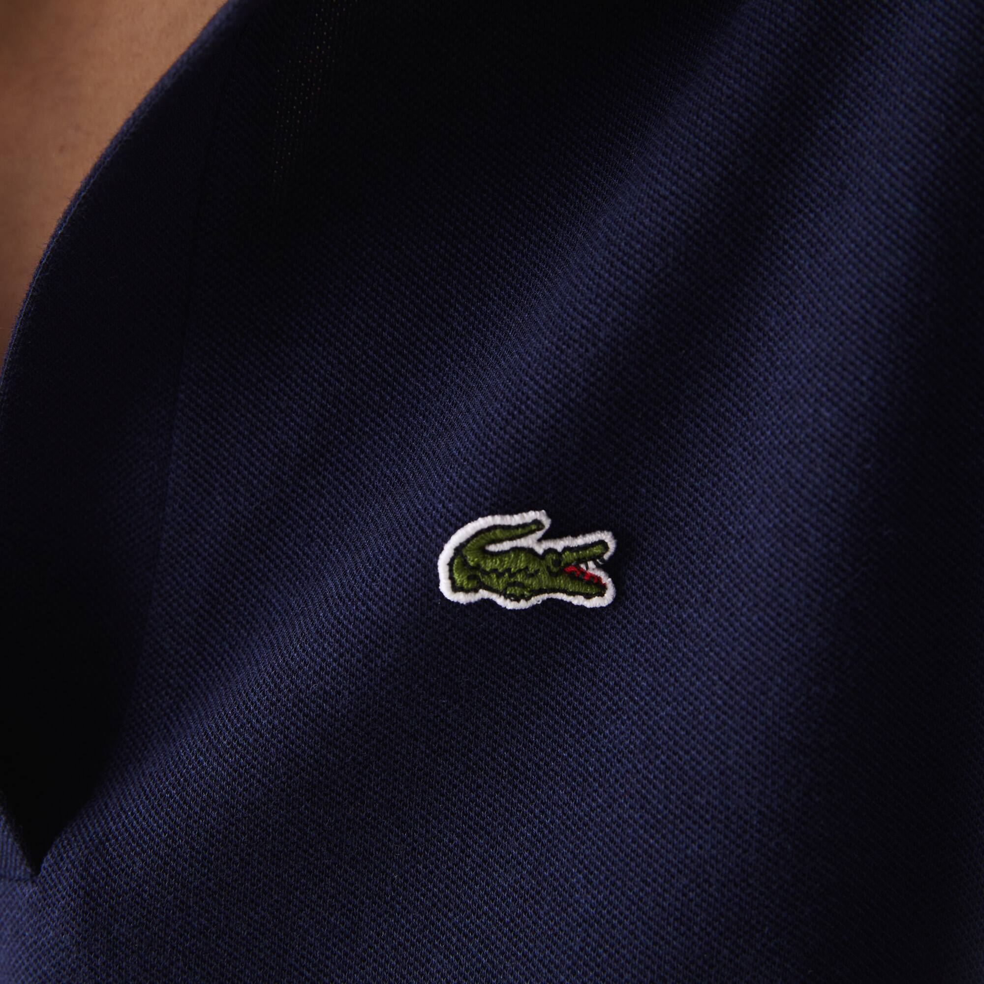 Loose Fit Damen LACOSTE Poloshirt aus geschmeidigem Piqué Kurze Ärmel - Blau - Lacoste - Damen