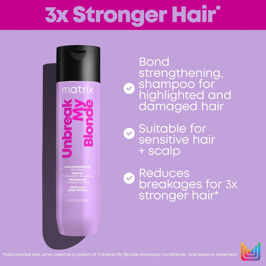 Matrix Unbreak My Blonde Routine with Leave-in