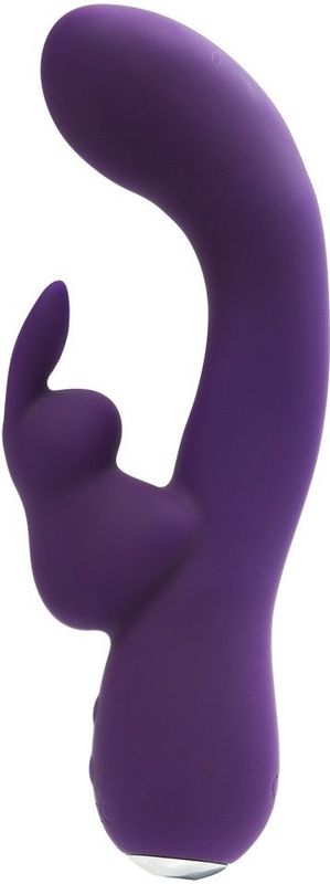 Vedo – Kinky Siliconen Bunny Vibrator met Ergonomisch Verfijnd Ontwerp – 19 cm – Paars
