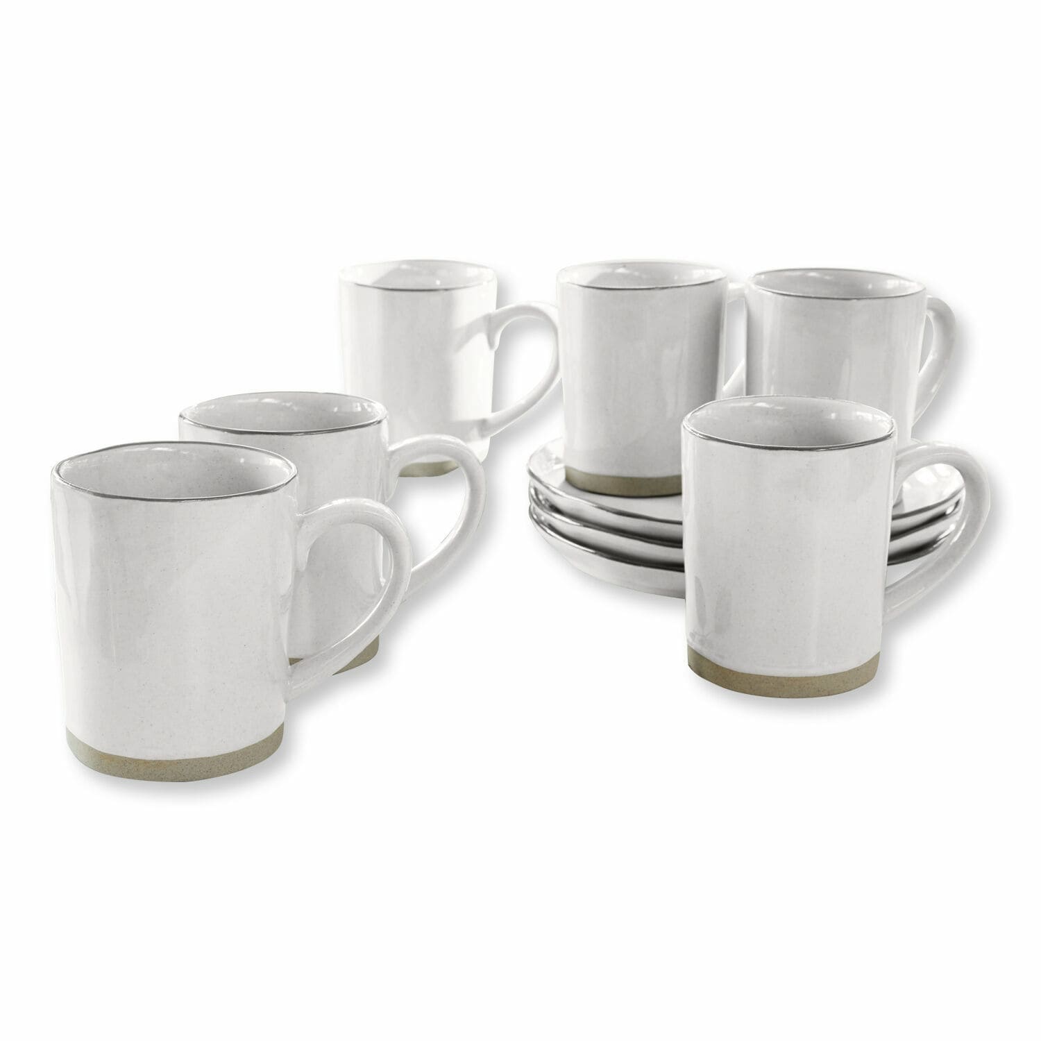 Tasse 6er Set Biarré weiß