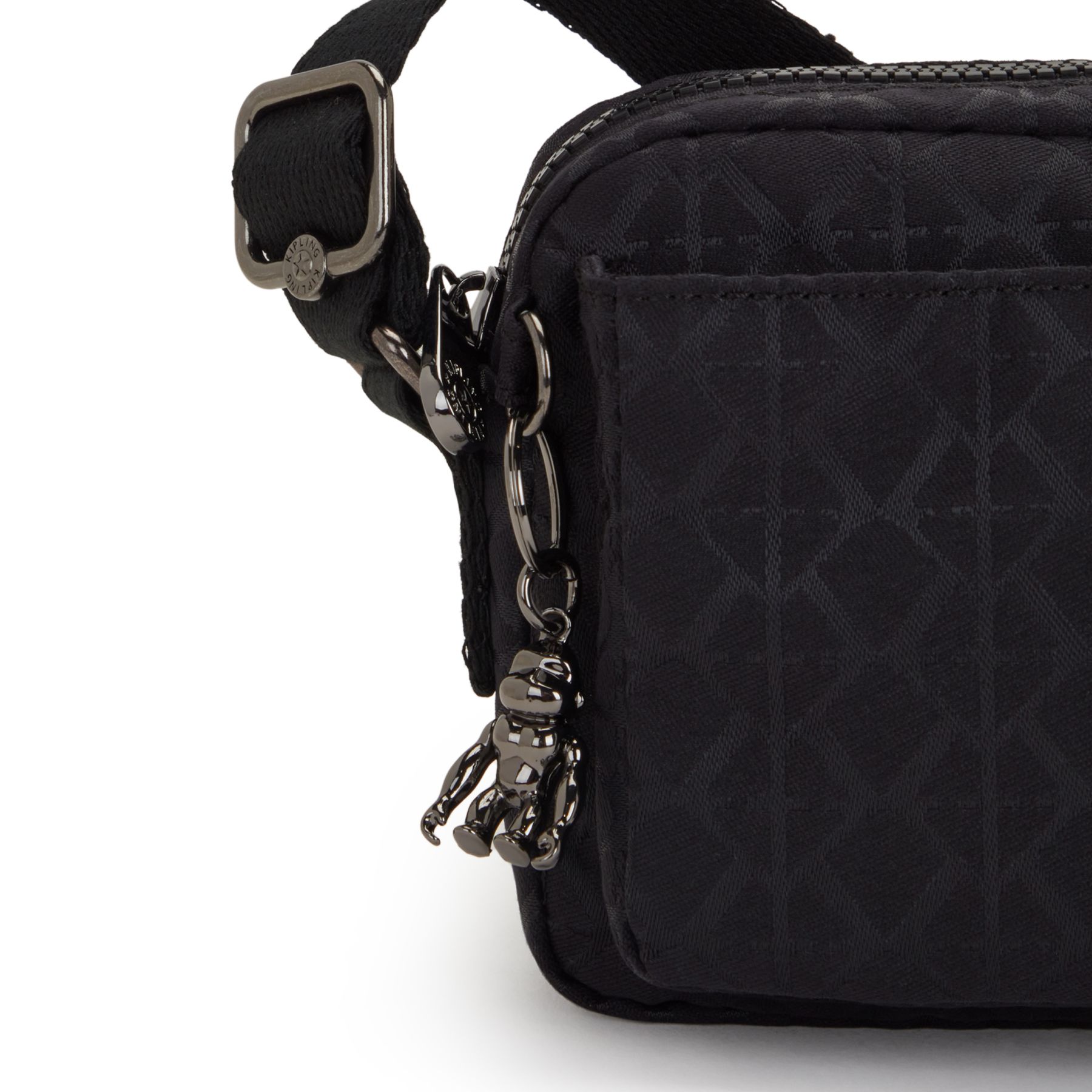 ABANU Mini Sac à Bandoulière avec Sangle Ajustable - Signature Black QVC