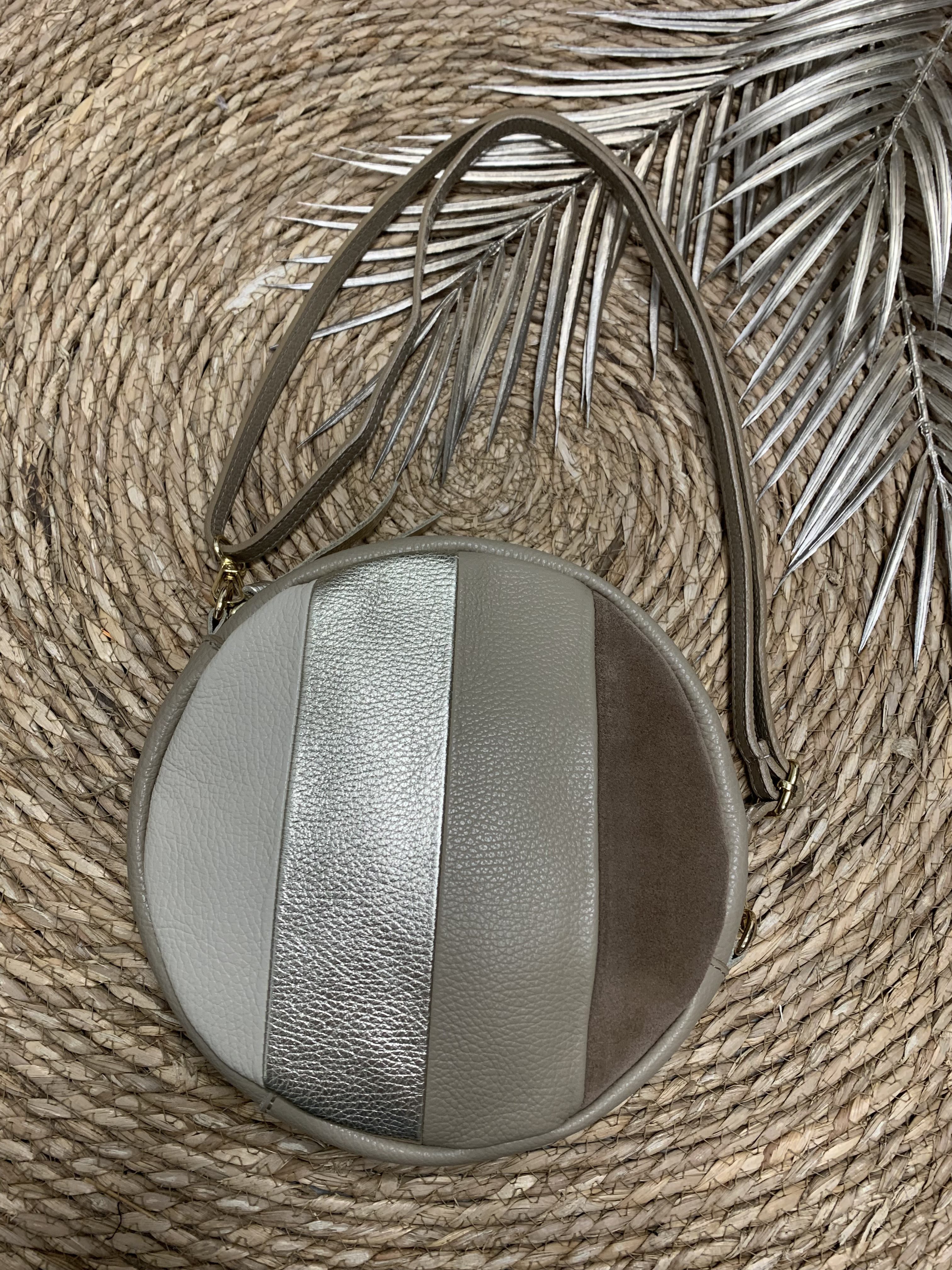 Mieke - Round Bag - Zand/Goud