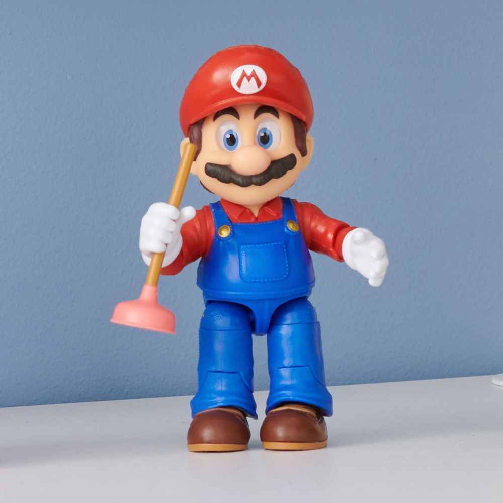 Nintendo Super Mario Filmfigur (12 cm) – Mario mit Pümpel
