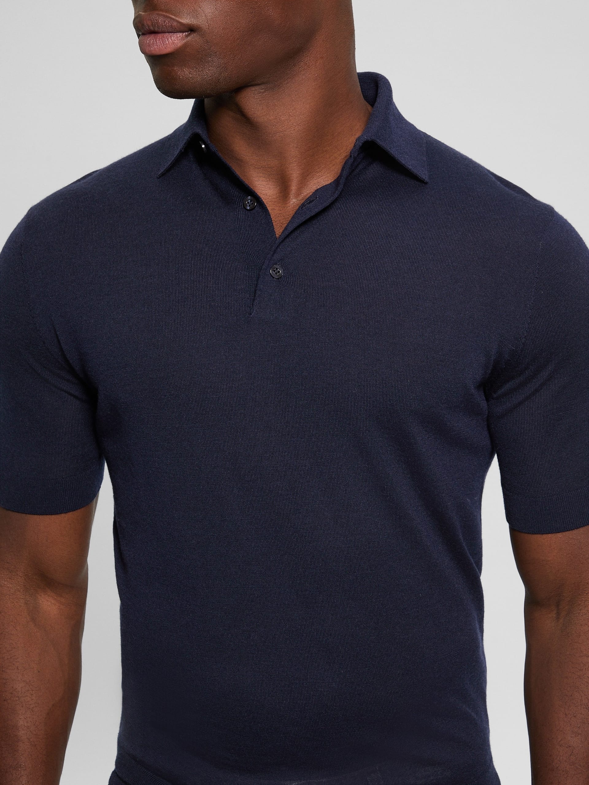 Suéter polo de lã Fred