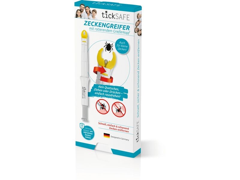 Ticksafe Erste-Hilfe-Set Rotierender Zeckengreifer Mensch Drehhilfe gegen Zecken aus «Die Höhle der Löwen»