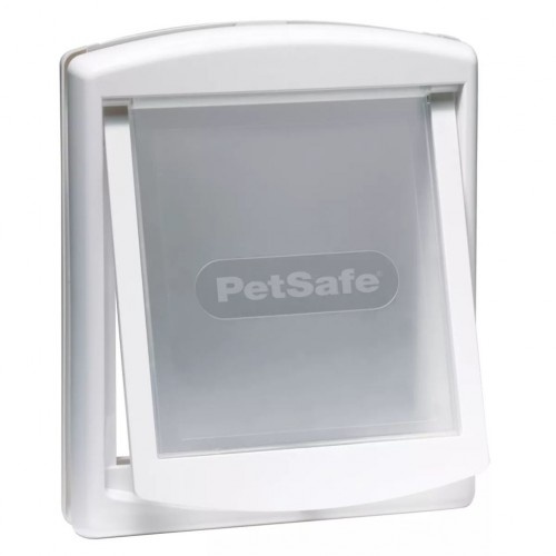 Porta para cães com duas posições, branca