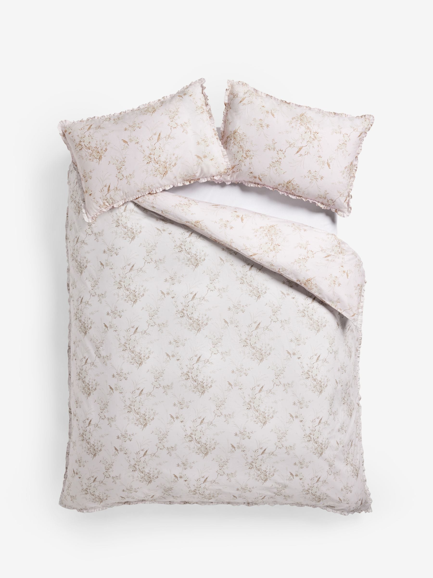 Shabby Chic by Rachel Ashwell® petite ruche dekbedovertrek en kussensloopset