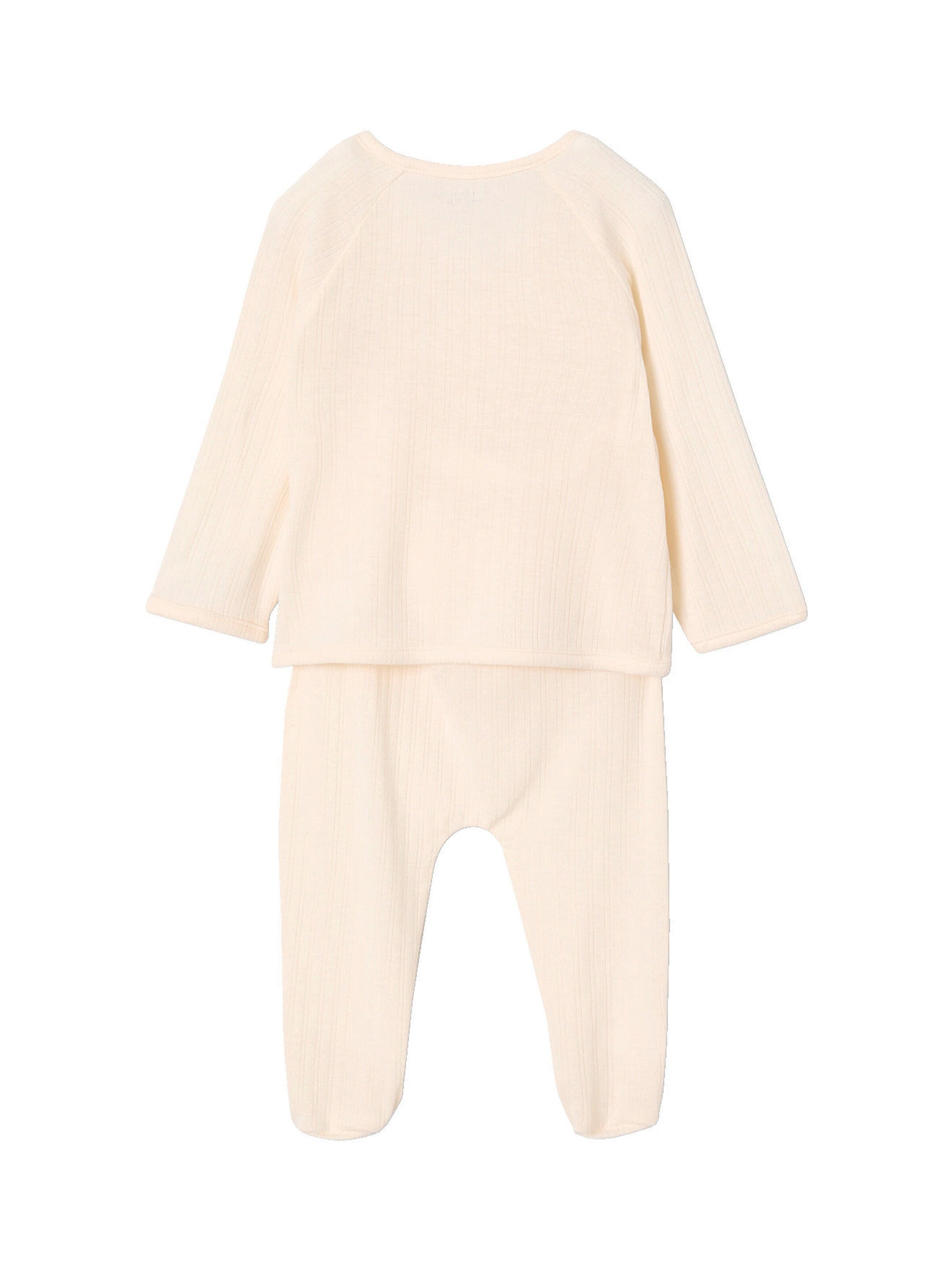 Envie de Fraise 5-teiliges Baby-Set für Neugeborene , Ripp wollweiß