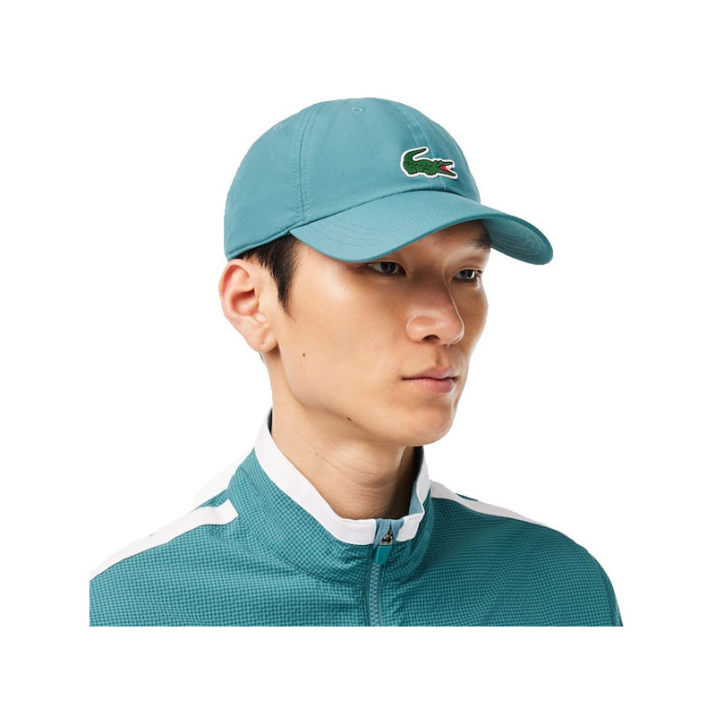 Casquette tennis Lacoste x Djokovic Turquoise
