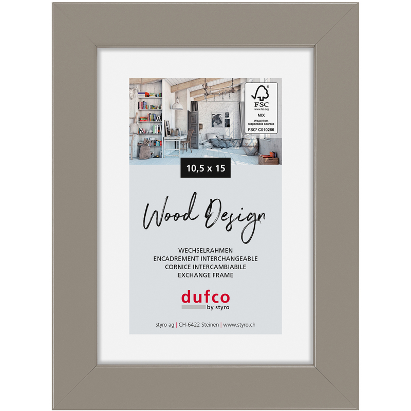 Dufco Bilderrahmen Toronto, 10.5 x 15 cm, grau