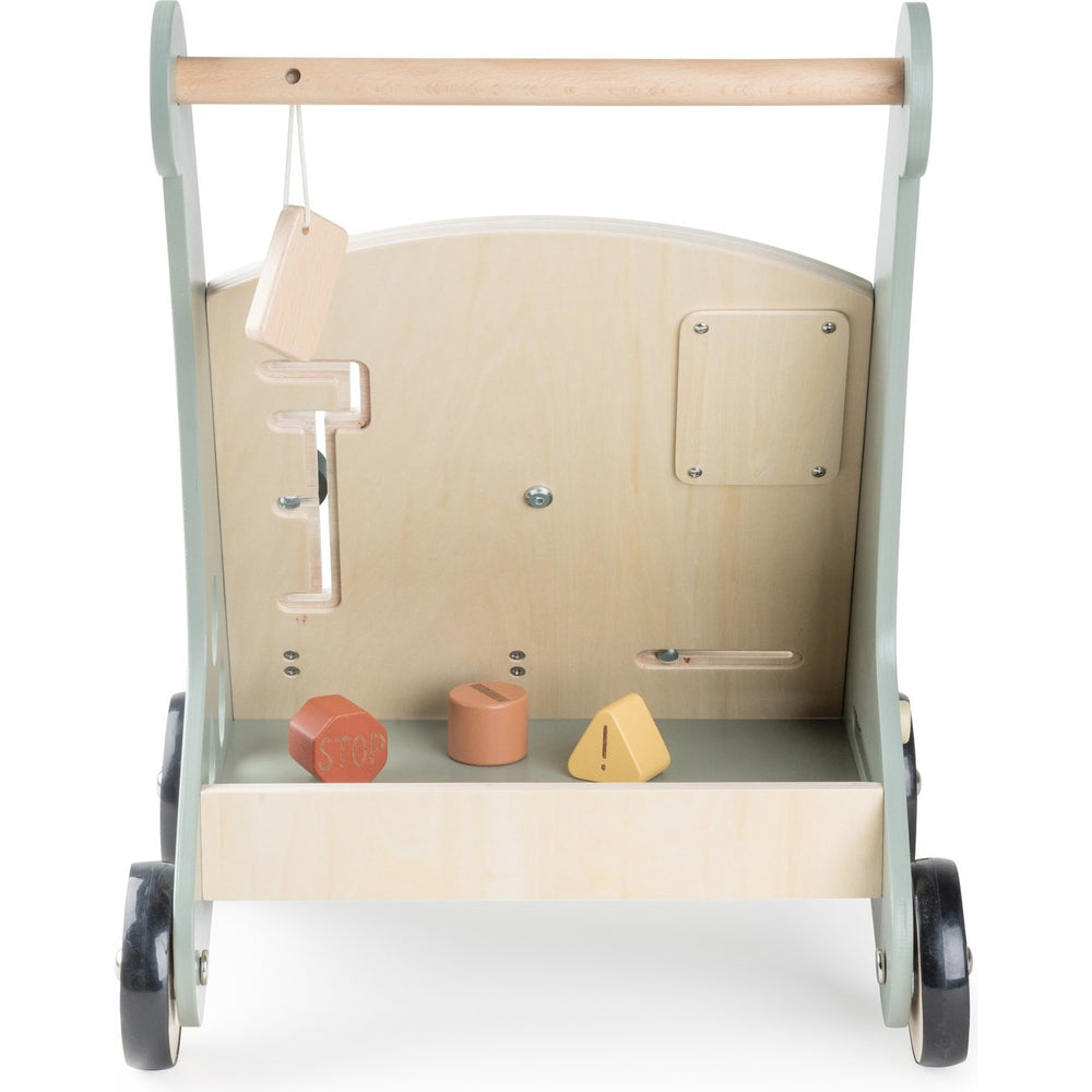 Køb Sebra Wooden Aktivitets Gåvogn Car