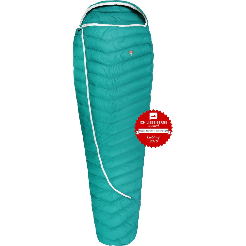 Grüezi Bag Biopod DownWool Extreme Light 175 Schlafsack viridian green