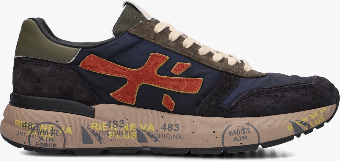 blauwe premiata lage sneakers mick