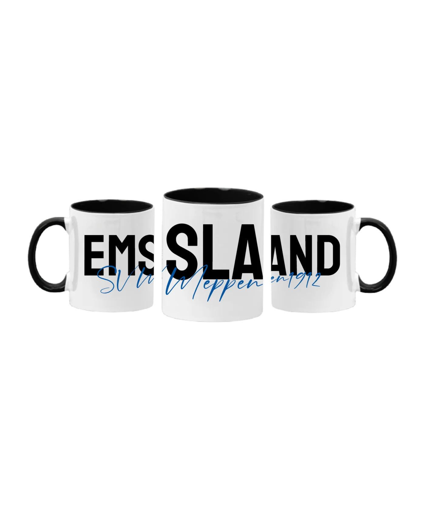 SV Meppen Tasse #Emslandpott#1 Weiss Schwarz