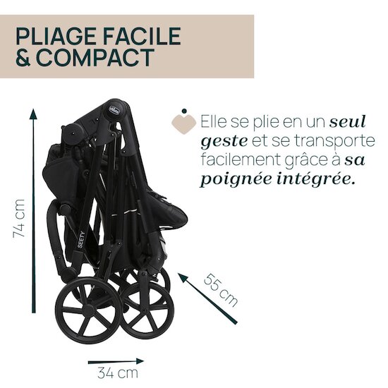 Poussette Trio Seety i-Size   Etna Black        de               Chicco