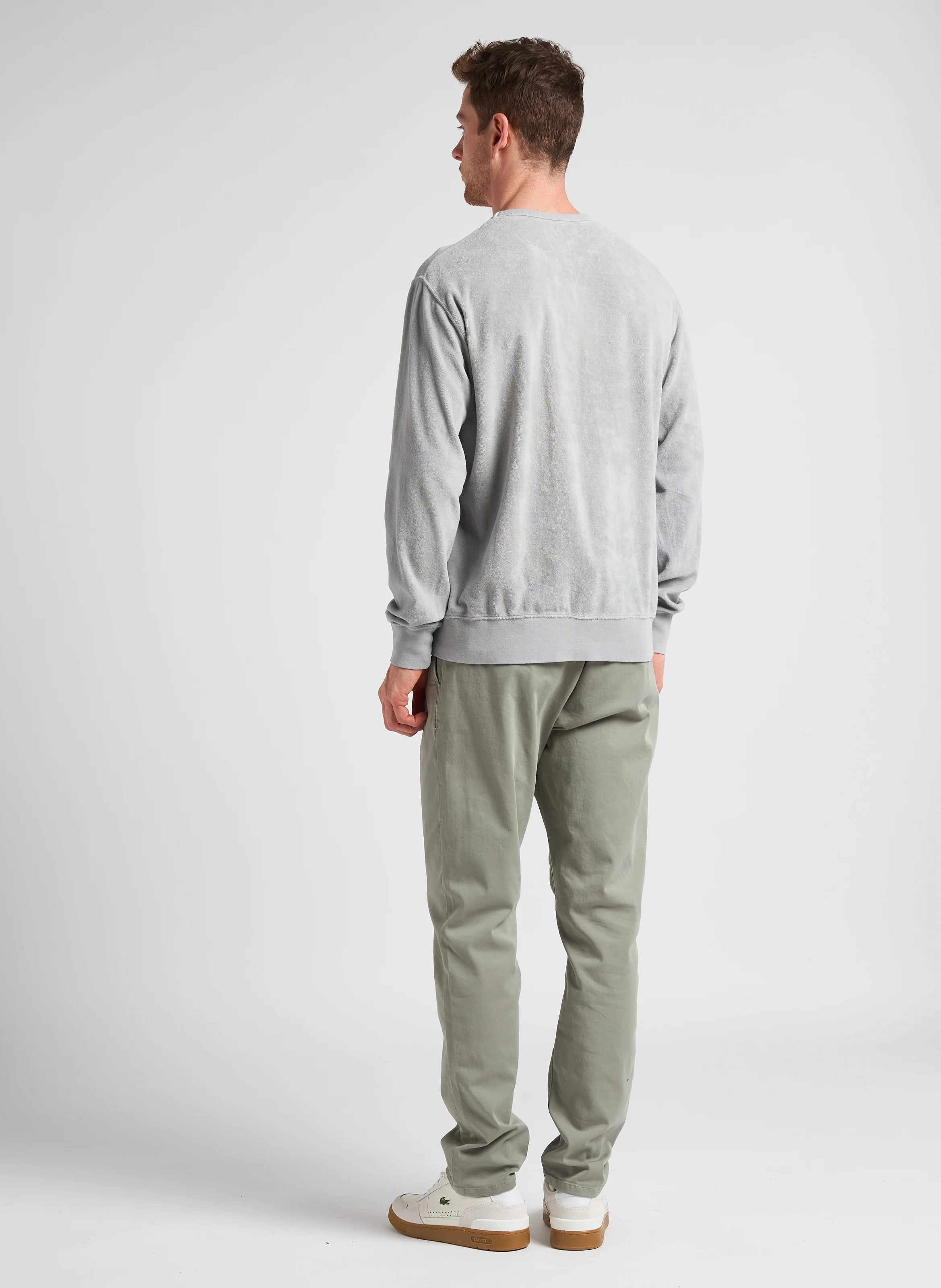 Sweat col rond droit | Gris
