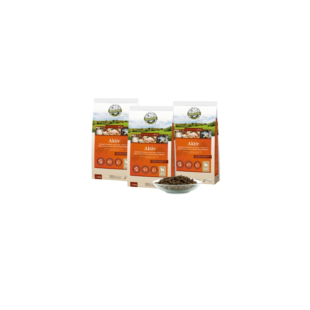 Bellfor PREMIUM PUR Aktiv - 2,5kg (2 kaufen + 1 x 2,5kg gratis)