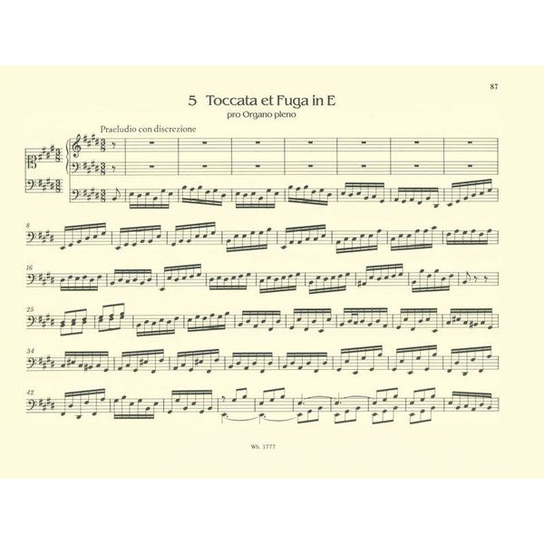 Breitkopf & Härtel Krebs Orgelwerke