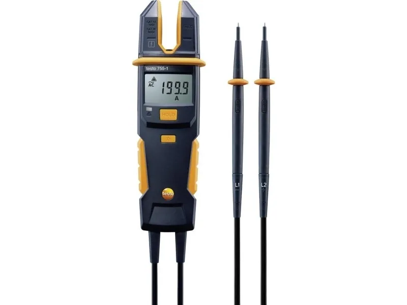 testo 0590 7551 Hånd-multimeter, Strømtang digital CAT IV 600 V, CAT III 1000 V Visning (counts): 4000