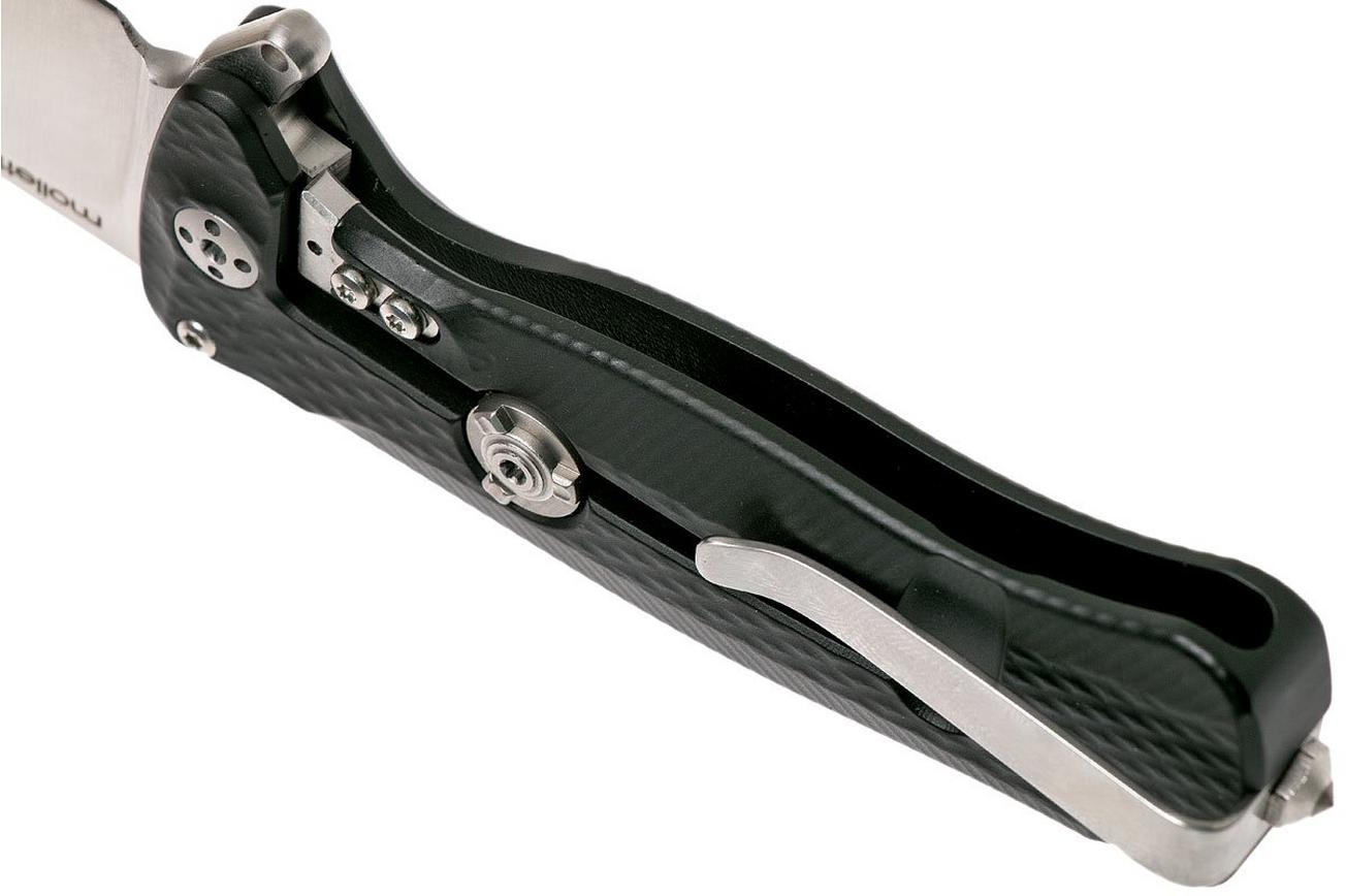 LionSteel SR22A-BS Black Aluminium, Satin Blade