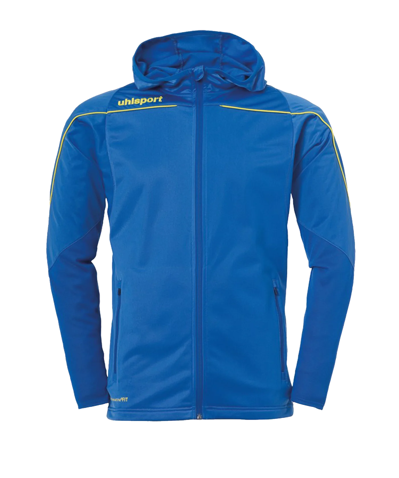 uhlsport Stream 22 Kapuzenjacke Blau Gelb F14