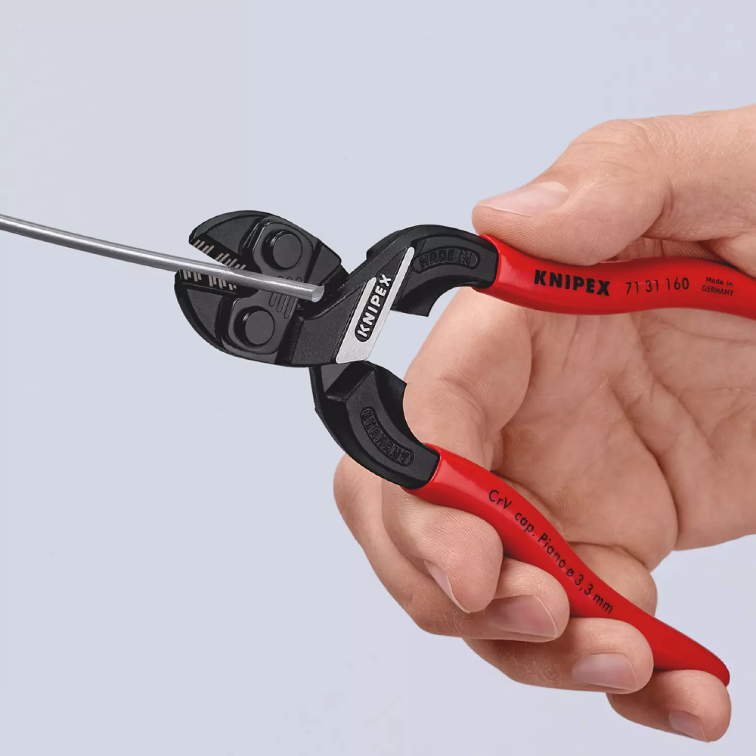Knipex 71 31 160 CoBolt S Compacte boutensnijtangen met snijuitsparing - 160 mm