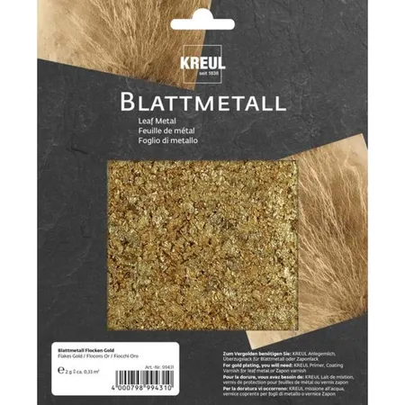 KREUL Blattmetall Flocken Gold 2 g