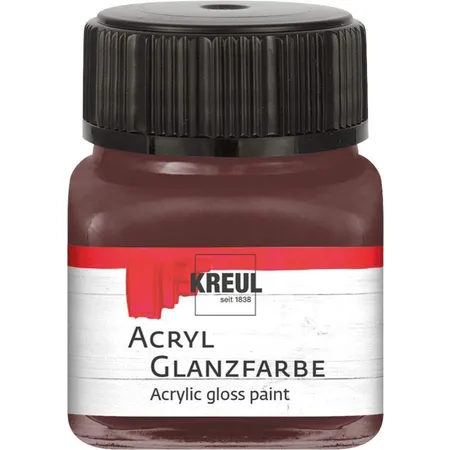 KREUL Acryl Glanzfarbe Dunkelbraun 20 ml