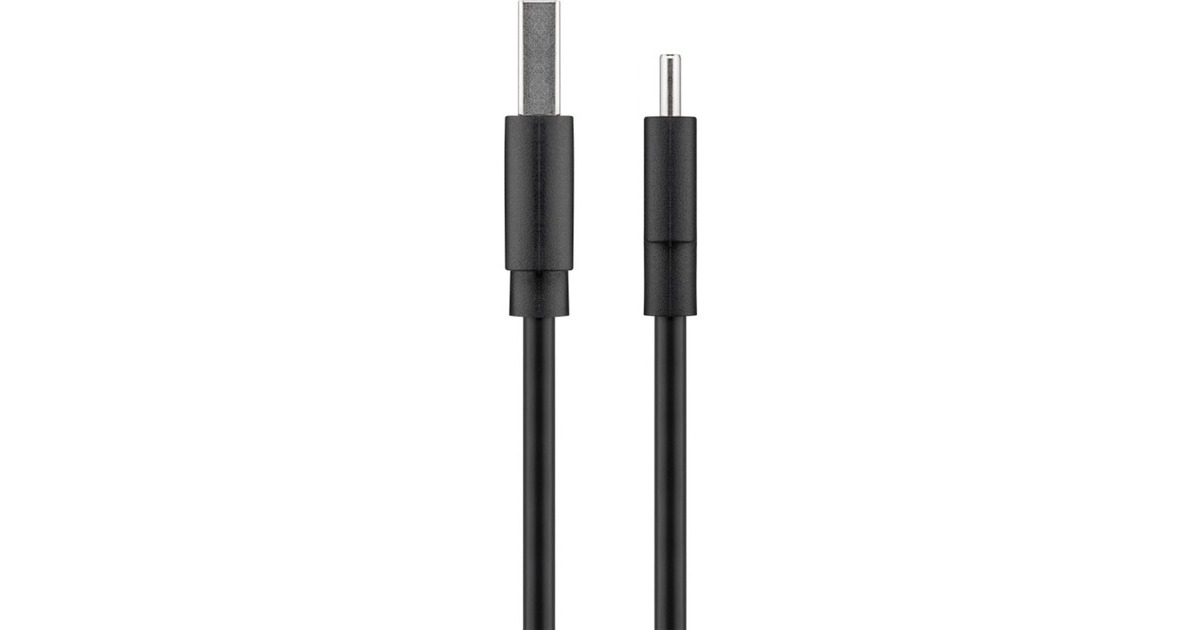 goobayUSB-C 2.0 oplaad- en synchronisatiekabel  (Zwart, 1 meter)